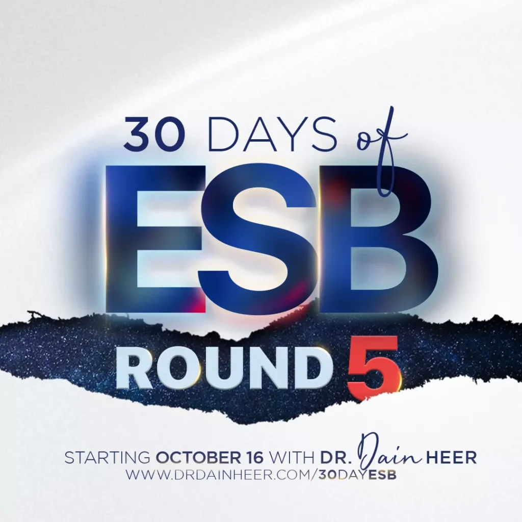 A poster for the esb round 5 event.