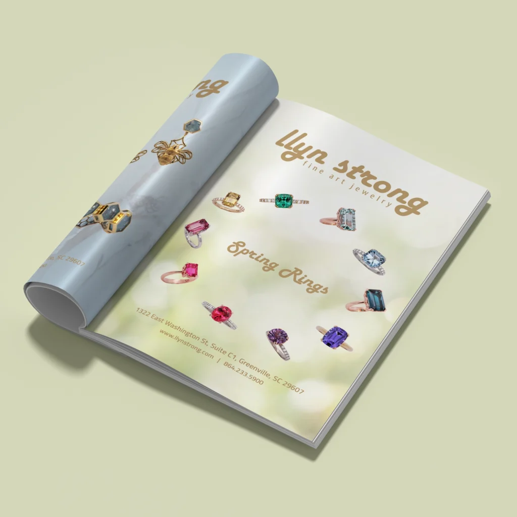 A book with many different colored gemstones on it.