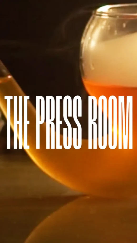 The Press Room logo in white text.